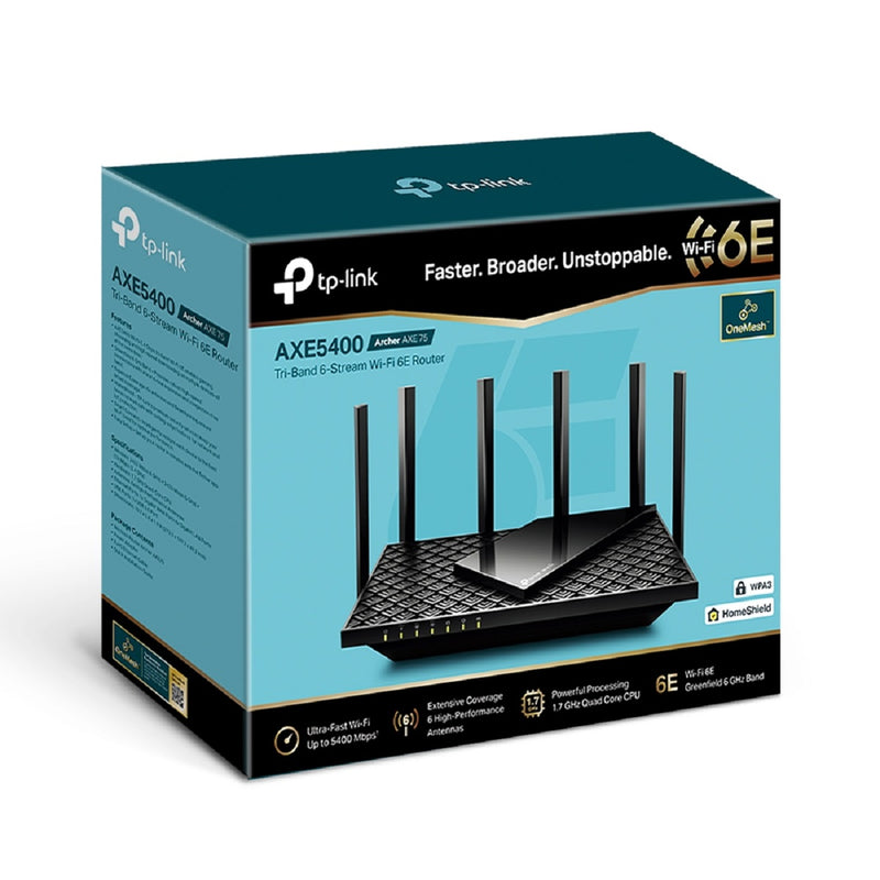 TP-Link AXE75 AXE5400 三頻 WiFi 6E 路由器