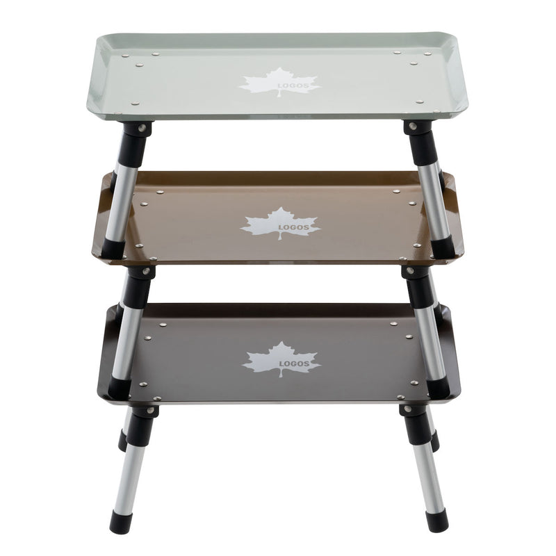 LOGOS Vintage Stackable Steel Camping Table