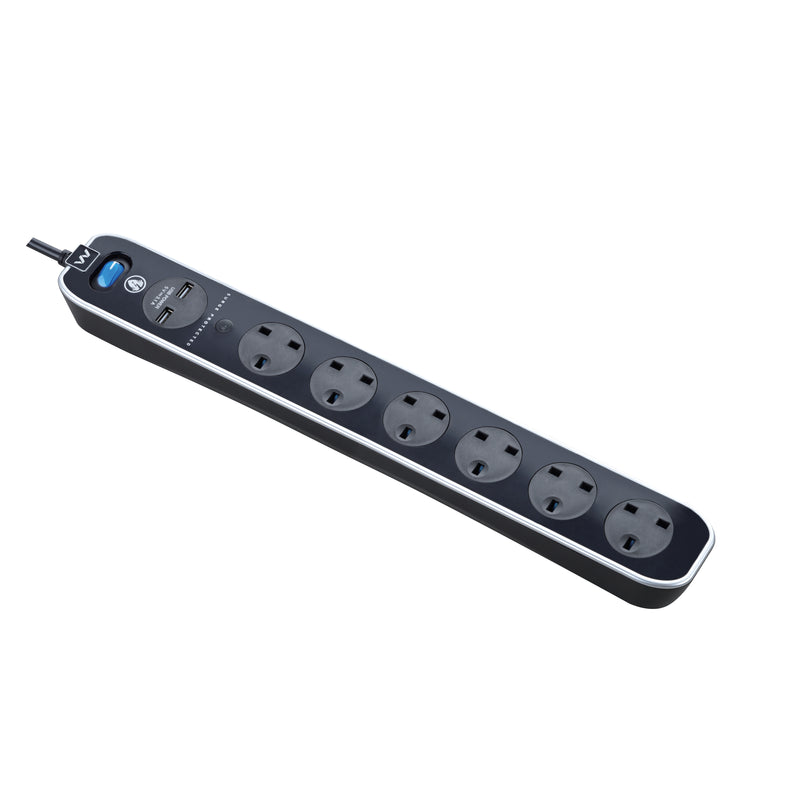 Masterplug SRGLSU62PB Power Strip