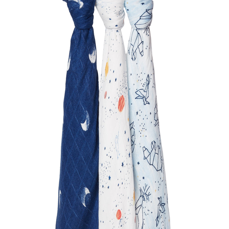 Aden + Anais SILKY SOFT BAMBOO SWADDLES 3PK
