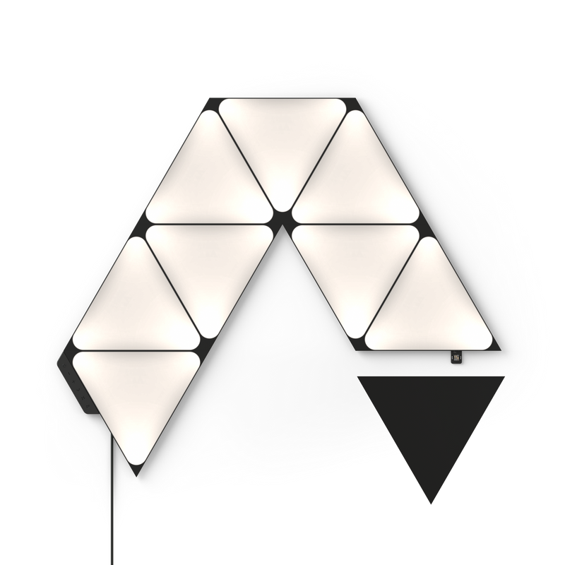 Nanoleaf Black Triangle Smarter Kit 三角形智能照明燈板 (9 塊裝) (限量版) 智能照明