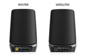 NETGEAR RBKE963B Orbi Mesh WiFi 6E 四頻無線系統 - 3 件裝 黑色
