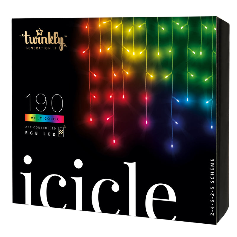Twinkly icicle 190 RGB LED
