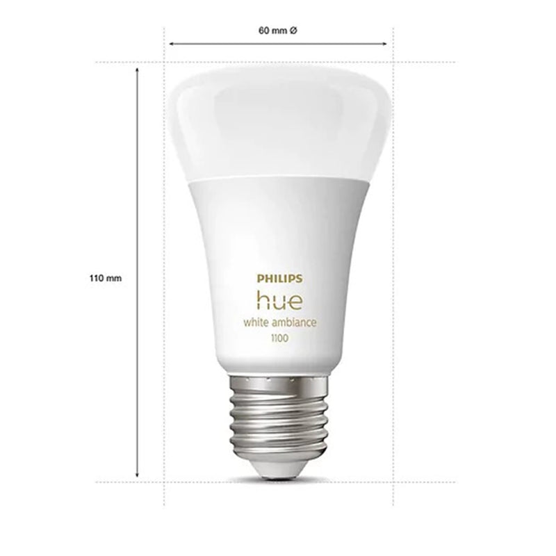 PHILIPS Hue White Ambiance Single Bulb 11W A60 E27