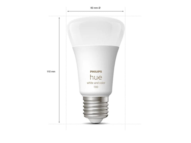PHILIPS Hue White And Color Ambiance Single Bulb E27 11W
