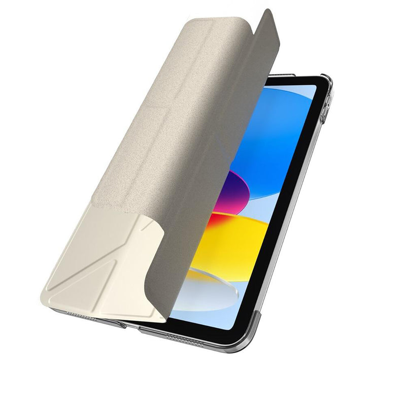 SwitchEasy Origami Nude for iPad (第10代 2022) 全方位支架透明背蓋保護殼