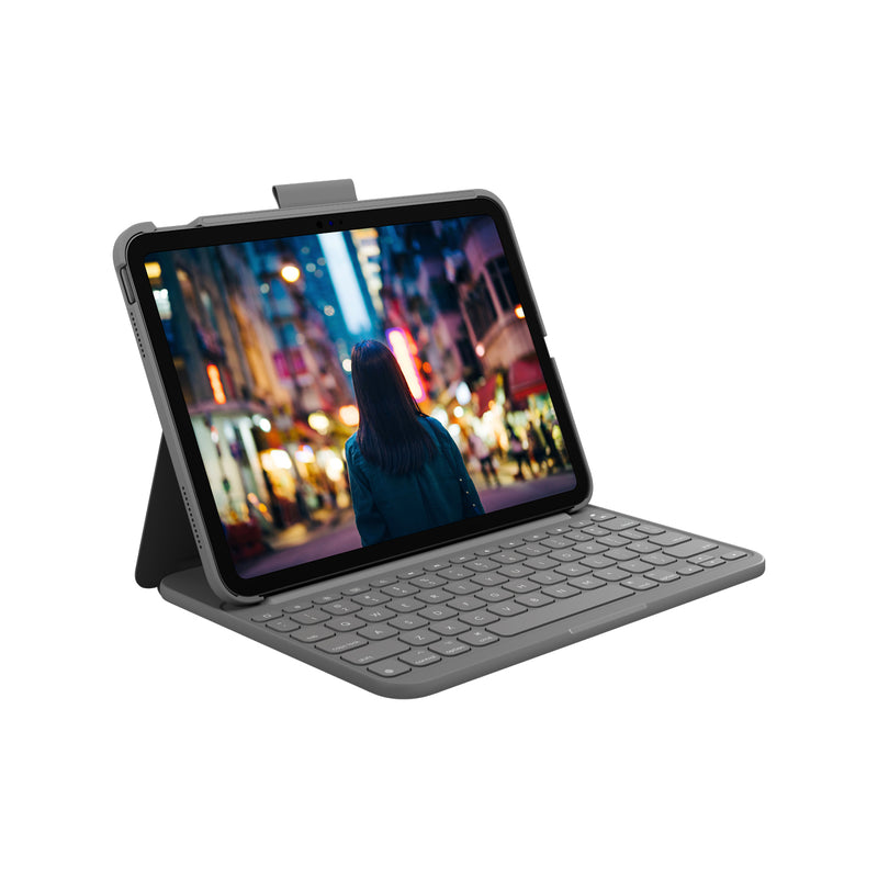 LOGITECH 羅技 Slim Folio - iPad (第10代 2022) 鍵盤保護殼