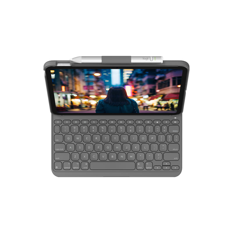 LOGITECH 羅技 Slim Folio - iPad (第10代 2022) 鍵盤保護殼