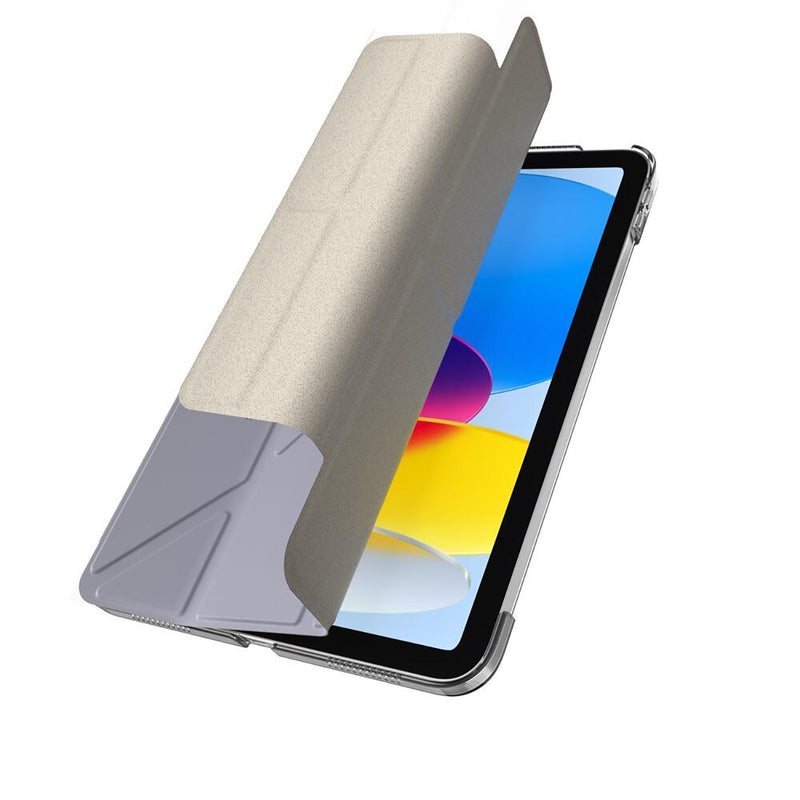 SwitchEasy Origami Nude for iPad (第10代 2022) 全方位支架透明背蓋保護殼