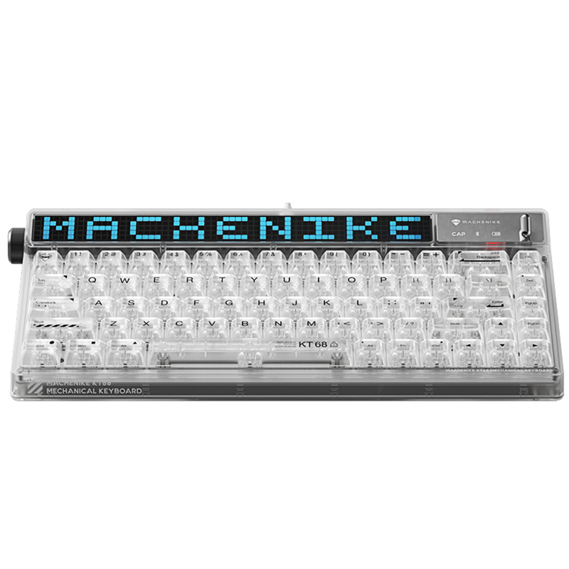 Machenike KT68-B68W 68-Keys Frost Switch (LED White Limited Edition) Wireless RGB Mechanical Keyboard