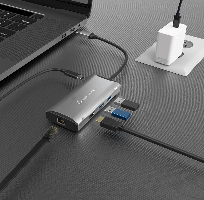 j5 create JCD392 4K60 USB-C Gen2 6-in-1 Hub