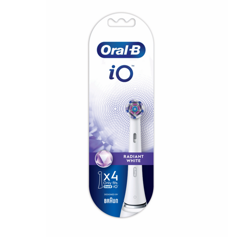 Oral-B iO 美白至臻刷頭4支裝(白色)