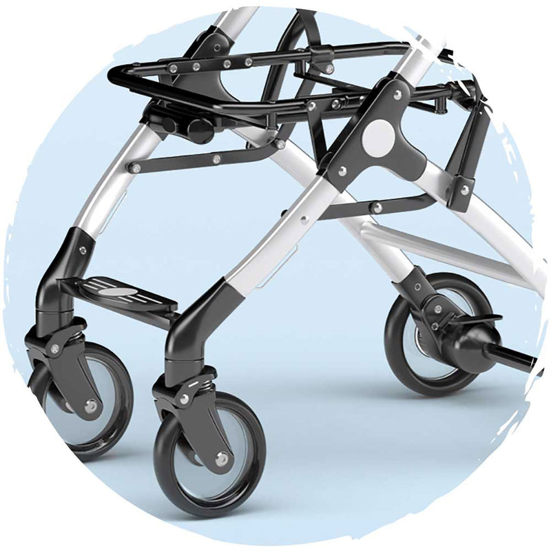 BELLO Aluminum Cart Basket Split Type Shock Absorbing Folding Pet Trolley (Load Weight: 15kg)