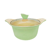 Ideale Chef Korea Die-Cast Ceramic Non-Stick 24X11.7CM/5.0L Stockpot W/Glass Lid