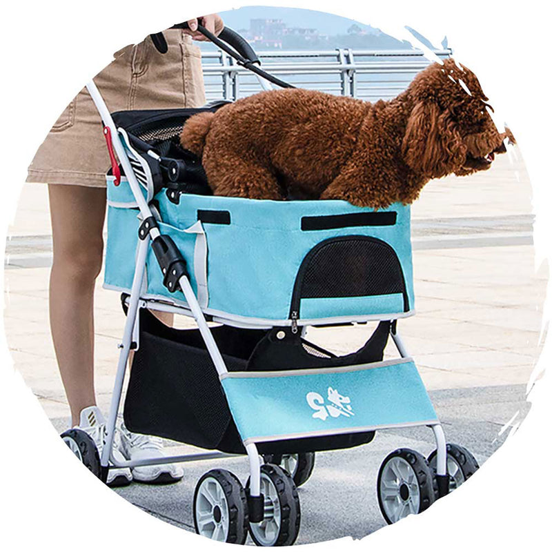 Dodopet 可分拆四輪摺疊狗狗手推車 (寵物承重：20kg)