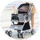 Dodopet Detachable Four-Wheel Folding Dog Trolley Blue (Pet Weight: 20kg)