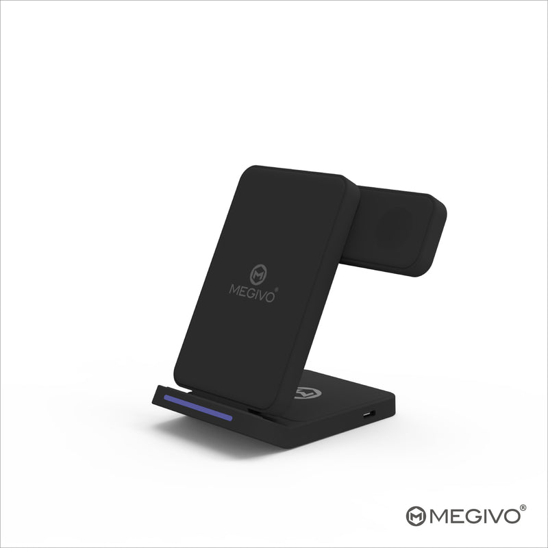 Megivo Magboost Go Travel 3-in-1 Foldable Wireless Charging Stand