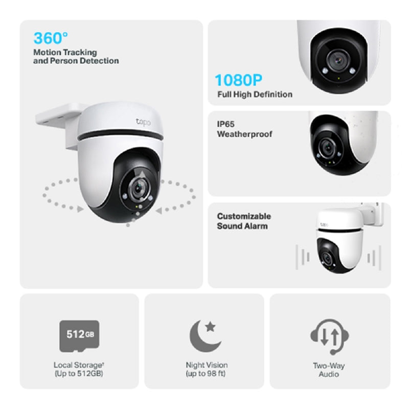 TP-Link Tapo C500 1080P Outdoor Pan/Tilt Security WiFi Camera