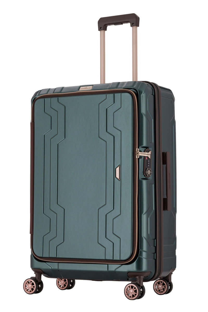 LEGEND WALKER Blue Whale Front Opening Expandable Suitcase