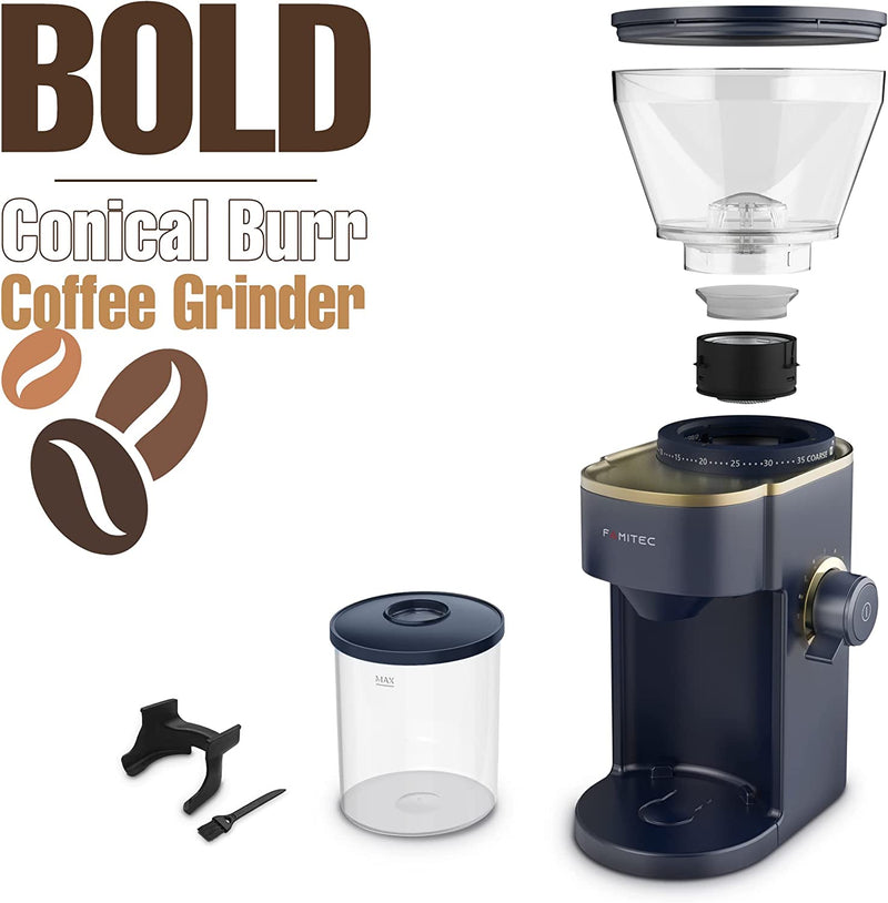 FAMITEC 52-202-00 BOLD Conical Burr Coffee Grinder