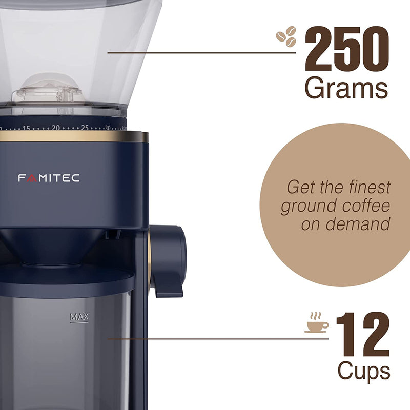 FAMITEC 52-202-00 BOLD Conical Burr Coffee Grinder