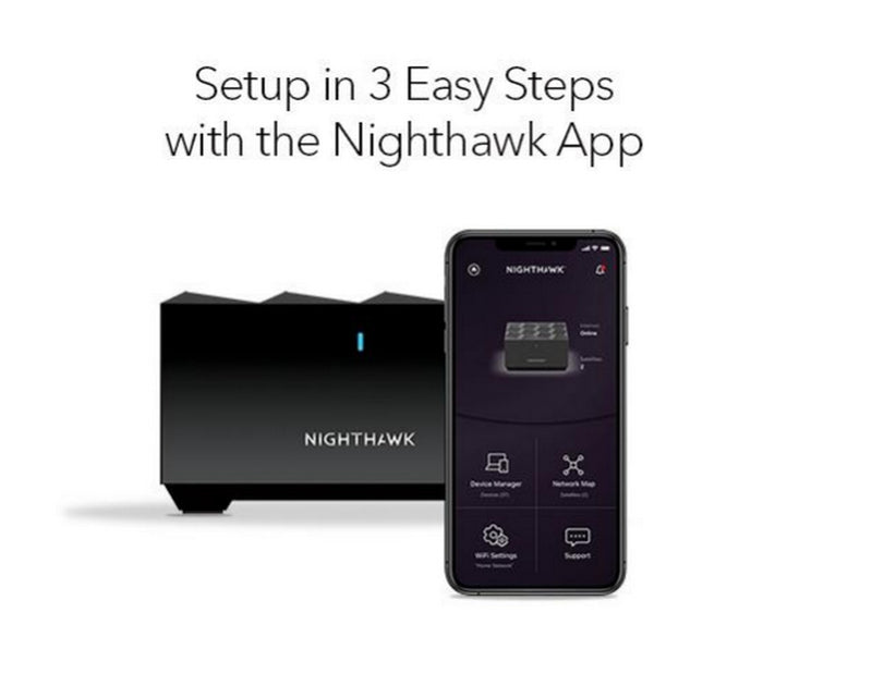 NETGEAR Nighthawk MK72S AX3000 Dual-Band WiFi 6 Mesh System, (2-Pack) Router