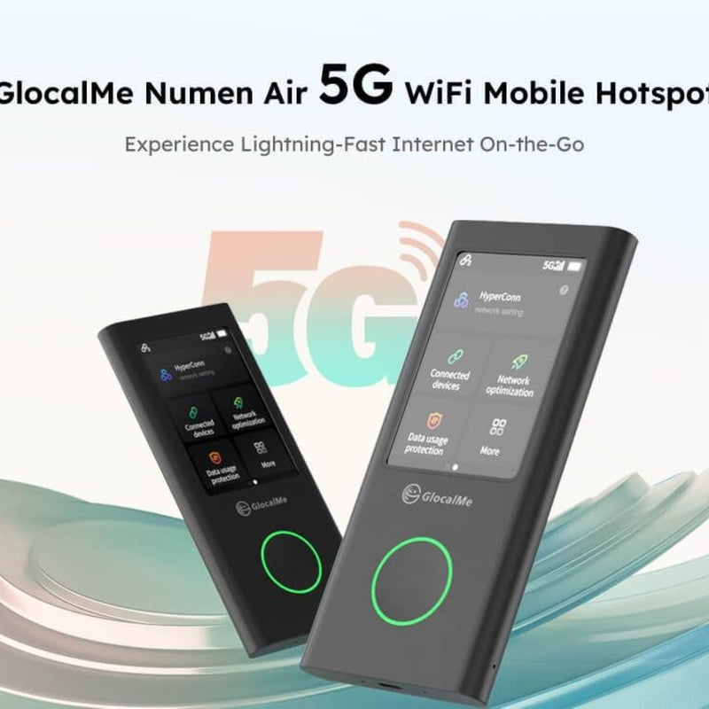 Glocalme Numen Air 5G Pocket Wi-Fi Device with 25GB Global Data