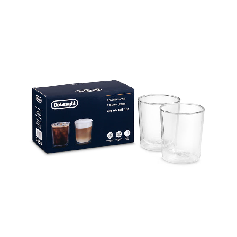DELONGHI DLSC318 Double-Wall Thermal Glasses (400ml)