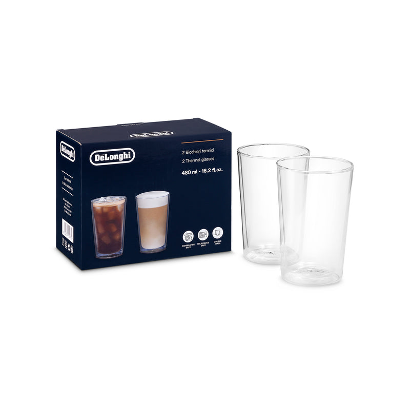 DELONGHI DLSC319 Double-Wall Thermal Glasses (490ml)