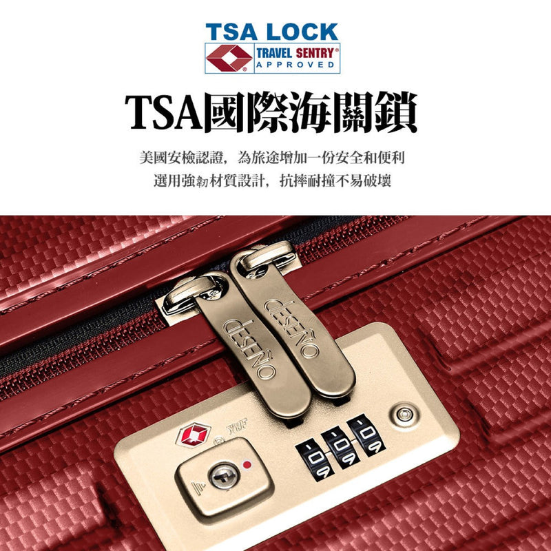 Deseno D2716 Trunk Zipper Suitcase