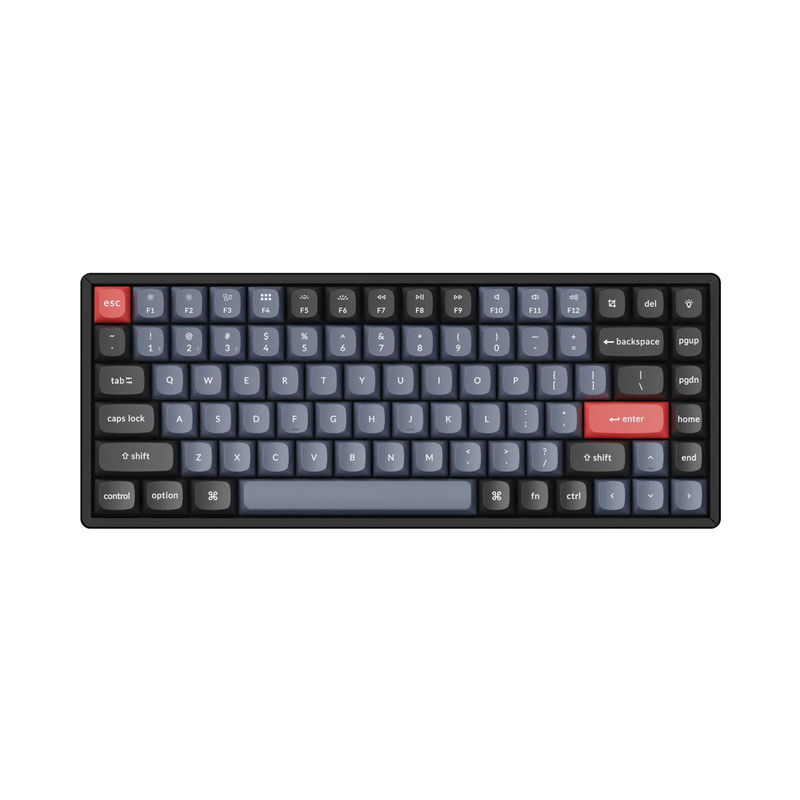 Keychron K2P-J2 K2 Pro Aluminum Frame Wireless Custom Mechanical Keyboard - RGB, Hot Swappable (Blue Switch)