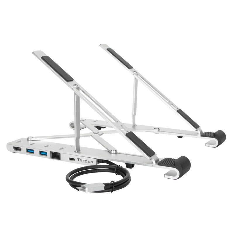 TARGUS AWU100005 Portable Ergonomic Laptop Stand + Integrated Dock