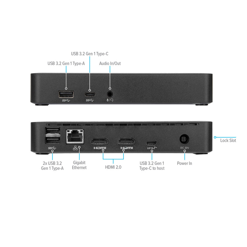 TARGUS DOCK310 USB-C Universal DV4K Docking Station with 65W PD