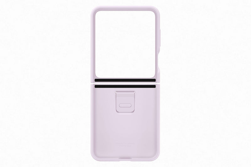 SAMSUNG Galaxy Z Flip5 Silicone Case with Ring Screen Protector