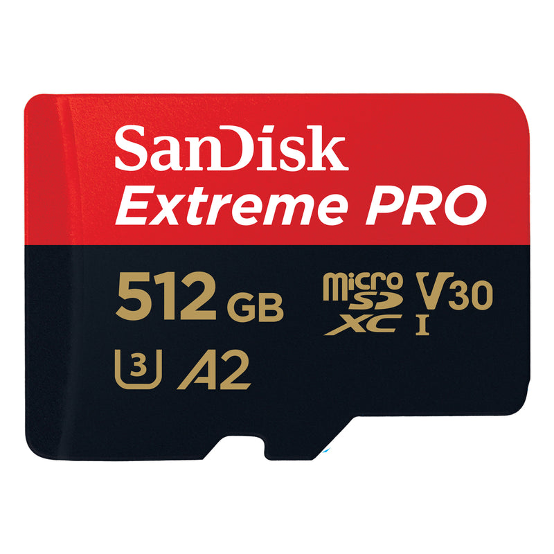 SANDISK SDSQXCD EXTREME PRO 512GB MICROSDXC Card