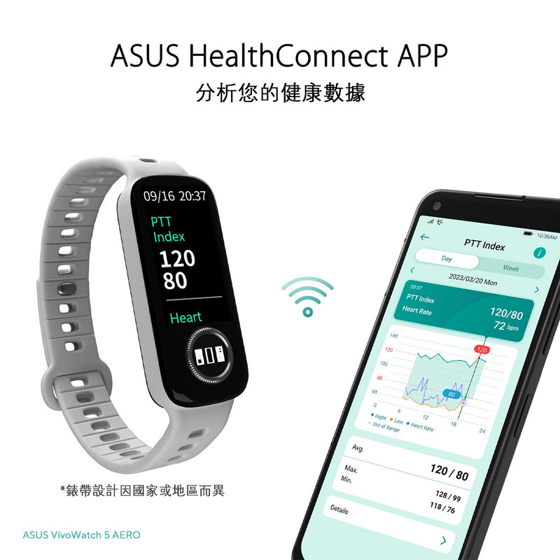 ASUS 華碩 VivoWatch 5 AERO 智能手錶