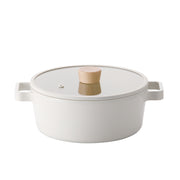 Neoflam FIKA 22cm雙耳煲連玻璃蓋(IH)