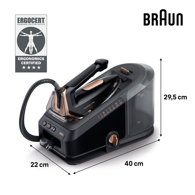 BRAUN 百靈 IS7286BK CareStyle 7 Pro 壓力式蒸氣熨斗