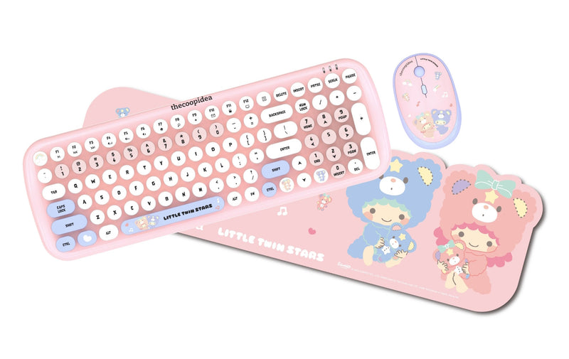 thecoopidea x Sanrio TAPPY+ Little Twin Star Wireless Keyboard & Mouse Set