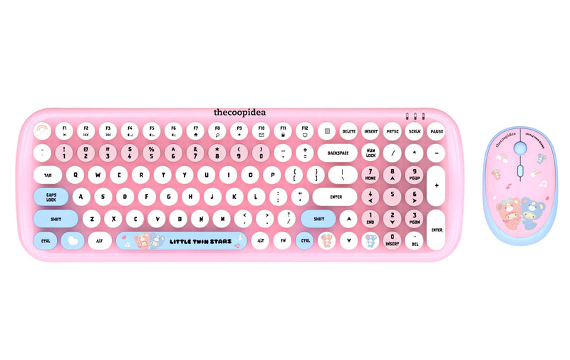 thecoopidea x Sanrio TAPPY+ Little Twin Star Wireless Keyboard & Mouse Set