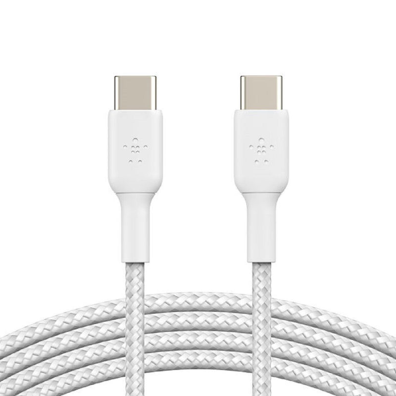 BELKIN 貝爾金 BOOSTCHARGE USB-C 轉 USB-C 線, 2米, 白色(2條裝)