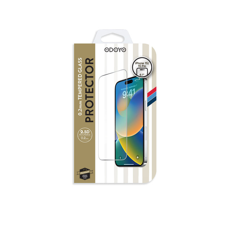 ODOYO 鋼化玻璃保護貼 (iPhone 15 / 15 Pro 適用)