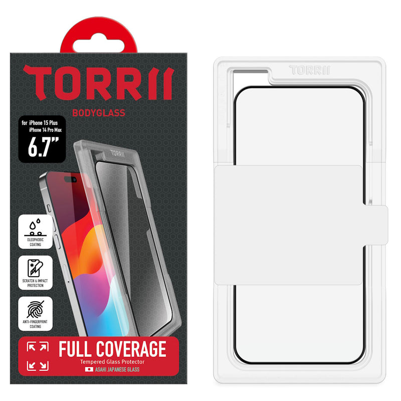 Torrii Full Coverage BODYGLASS screen protector for iPhone 15 Plus