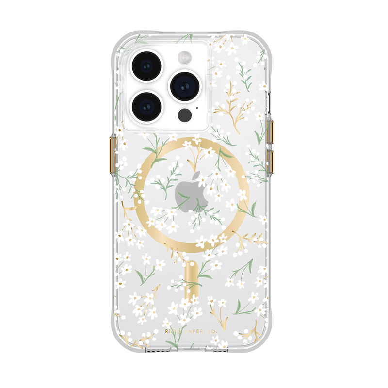 CASE-MATE Rifle Paper Co. - Petite Fleurs 手機殼兼容MagSafe適用iPhone 15 Pro 手機外殼