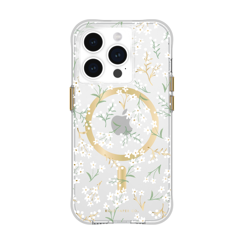 CASE-MATE Rifle Paper Co. - Petite Fleurs MagSafe for iPhone 15 Pro Mobile Phone Case