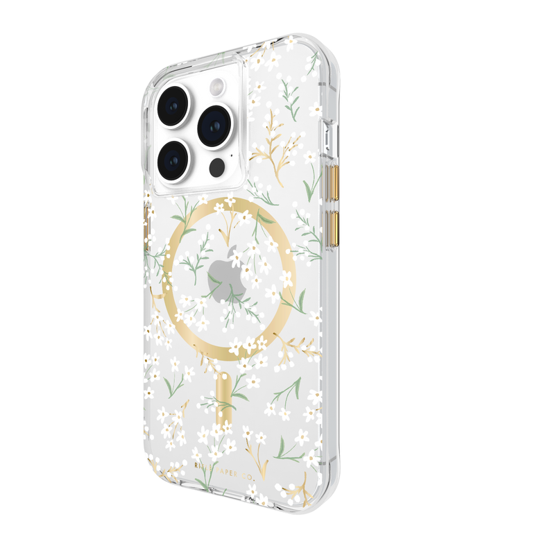 CASE-MATE Rifle Paper Co. - Petite Fleurs MagSafe for iPhone 15 Pro Mobile Phone Case
