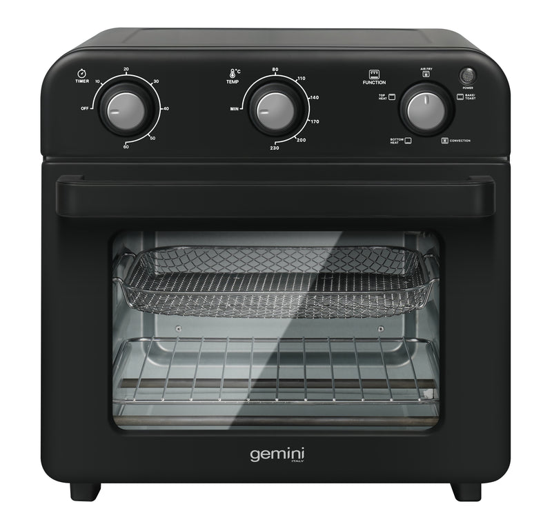 GEMINI GAO18BK 2-in-1 Double Glass Air Fryer Oven