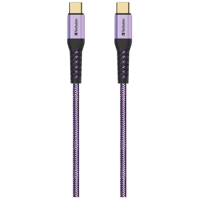 VERBATIM Tough Max Type C to Type C Cable - Purple