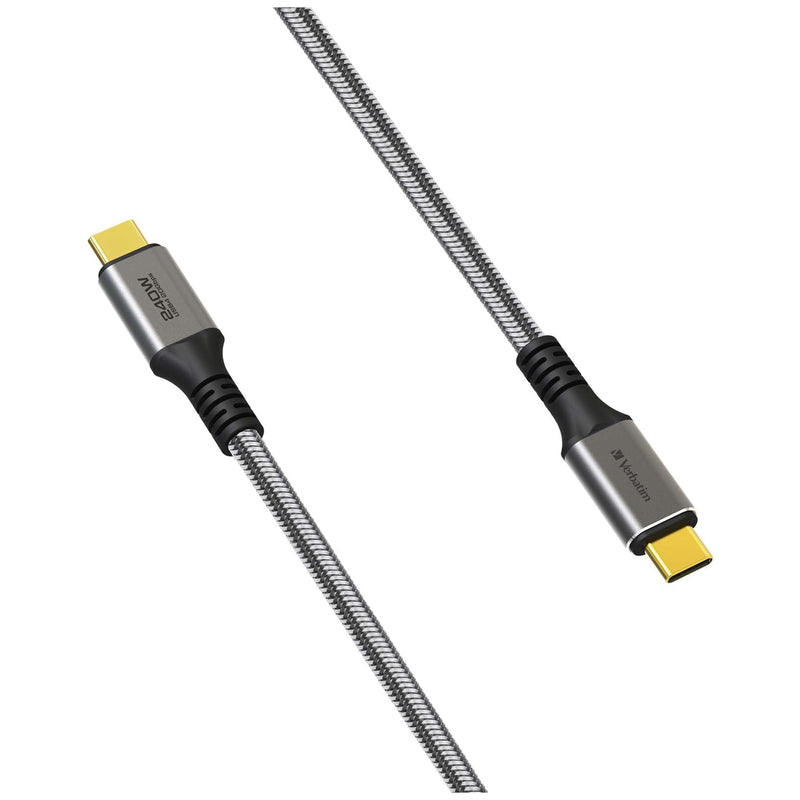 VERBATIM Tough Max 240W USB4 Type C 至 Type C 充電傳輸線 (120cm)