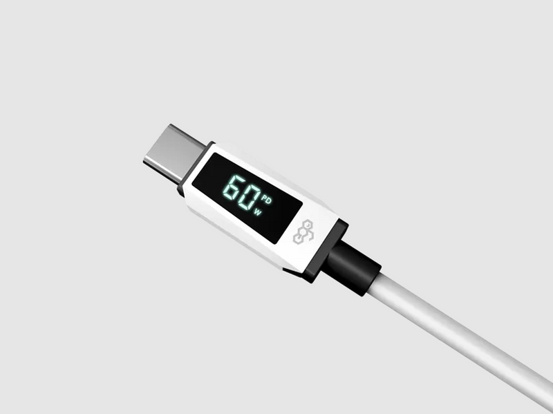 ego CLRT2 Wiry Max2 60W MFI Real-Time Display C to Lightning Cable 0.3M